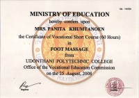 Zertifikat Fußmassage